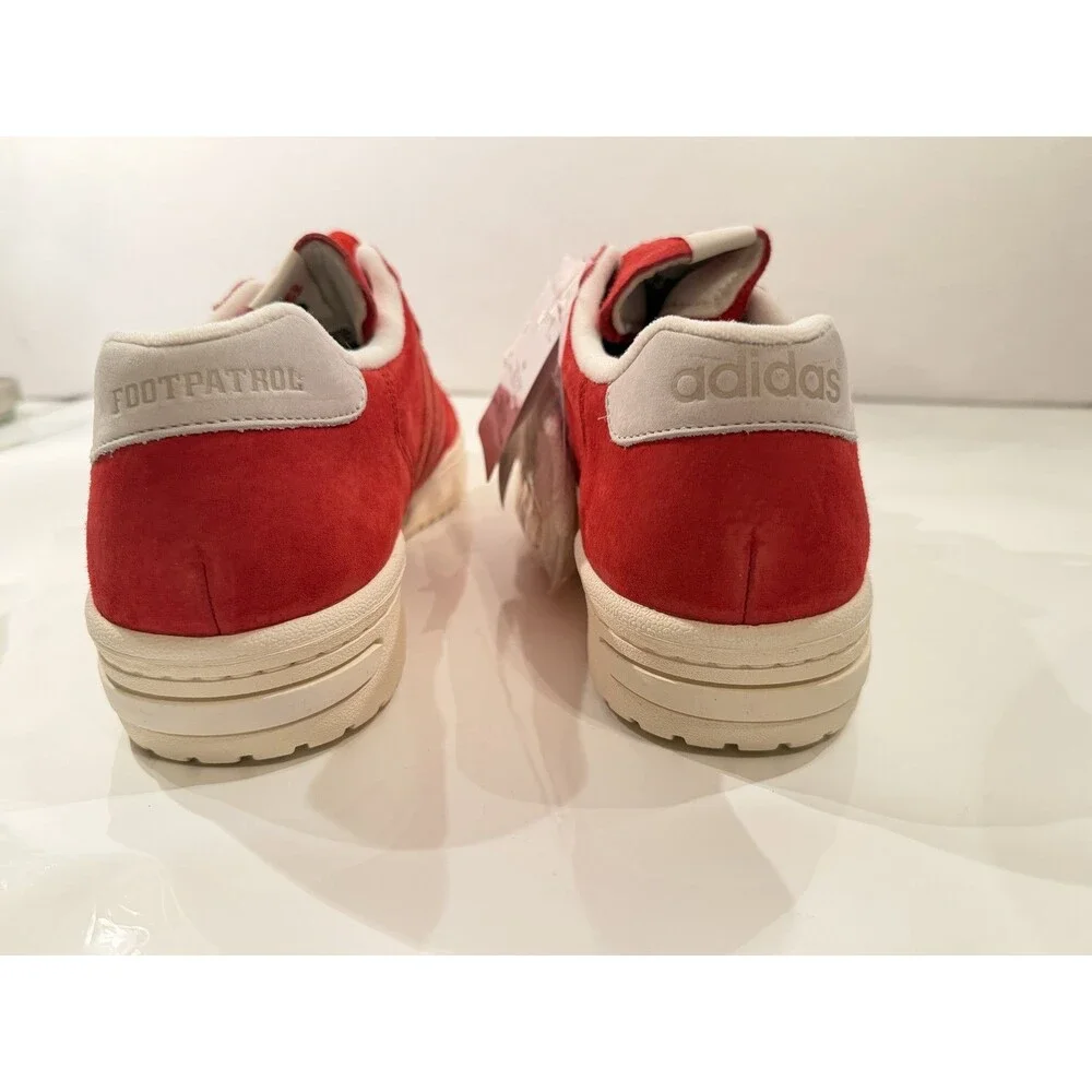 Adidas Edberg 86 Footpatrol Collaboration Scarlet Red Suede Sneakers Mens 11.5